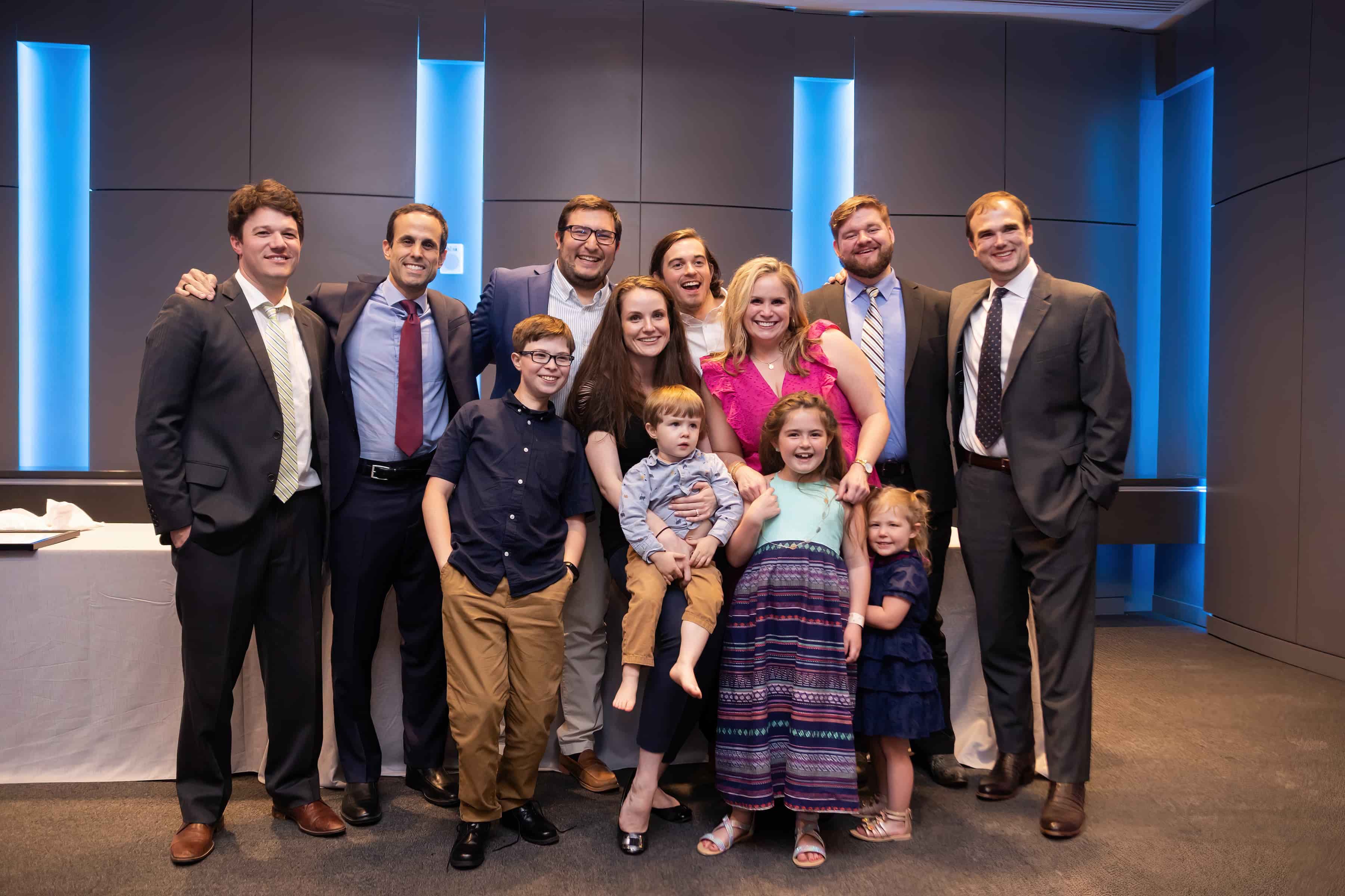 Several of the Graduating Anesthesia Residents with their Families